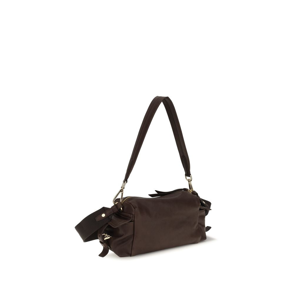 Prada Brown Napa Leather / Calf Bos Taurus Shoulder Bag | Regal Royce