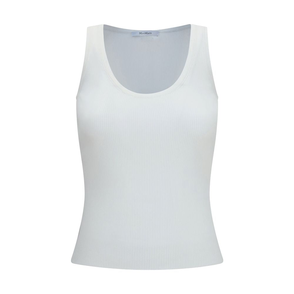 Max Mara White Viscose Tank Tops | Regal Royce