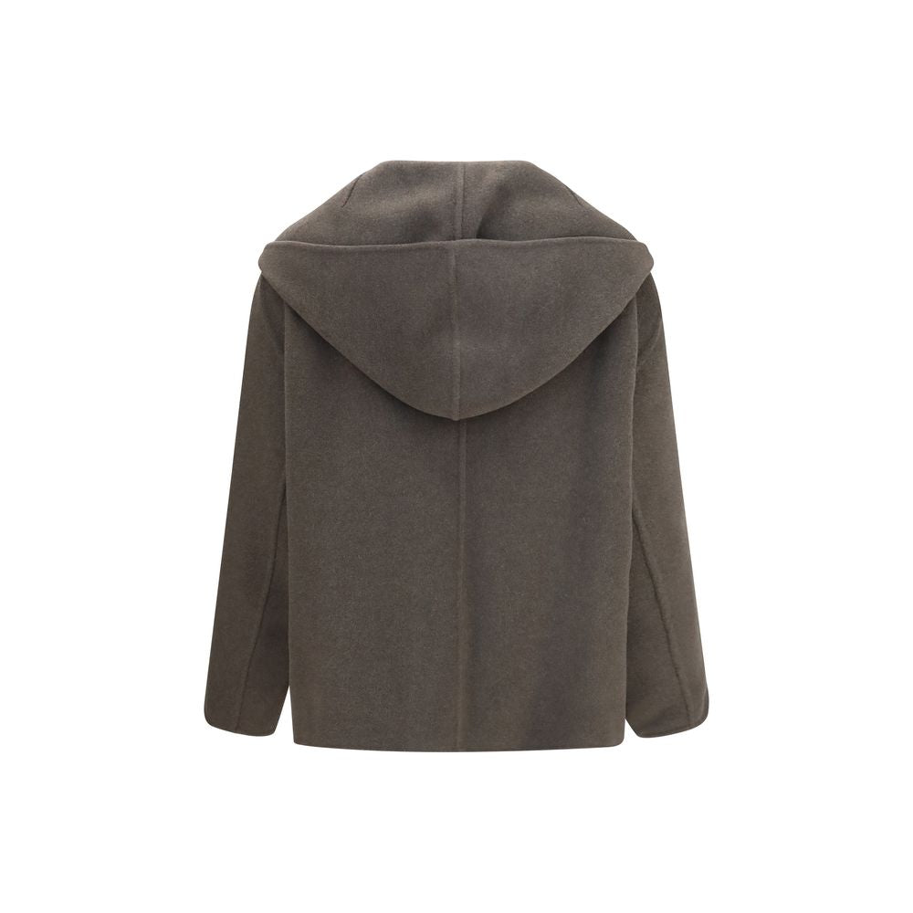 Khaite Bicolor Wool Oves Aries Full-Length Jacket | Regal Royce