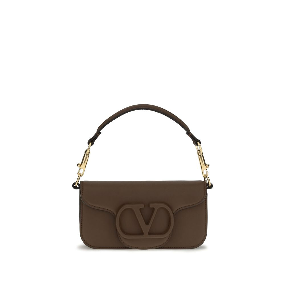 Valentino Garavani Brown Calf Leather Bos Taurus Shoulder Bag | Regal Royce
