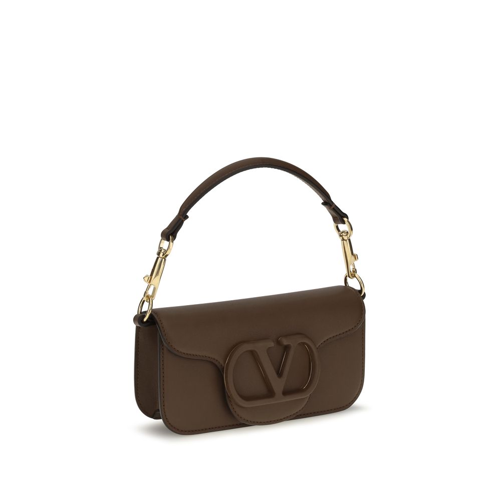 Valentino Garavani Brown Calf Leather Bos Taurus Shoulder Bag | Regal Royce