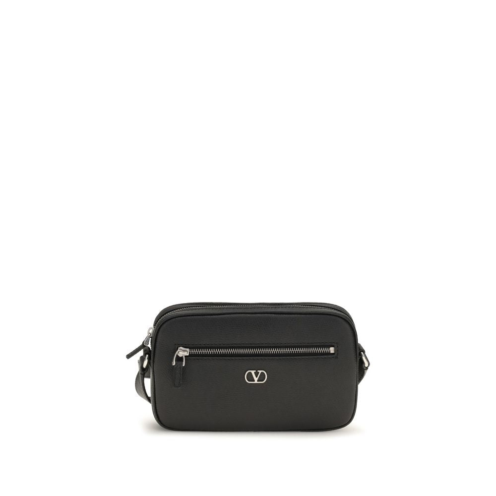 Valentino Garavani Black Calf Leather Bos Taurus Wallet | Regal Royce