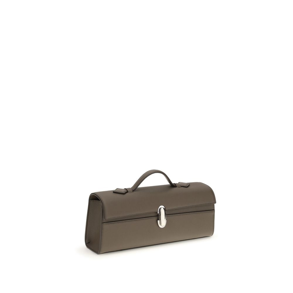 Savette Brown Calf Leather Bos Taurus Shoulder Bag | Regal Royce