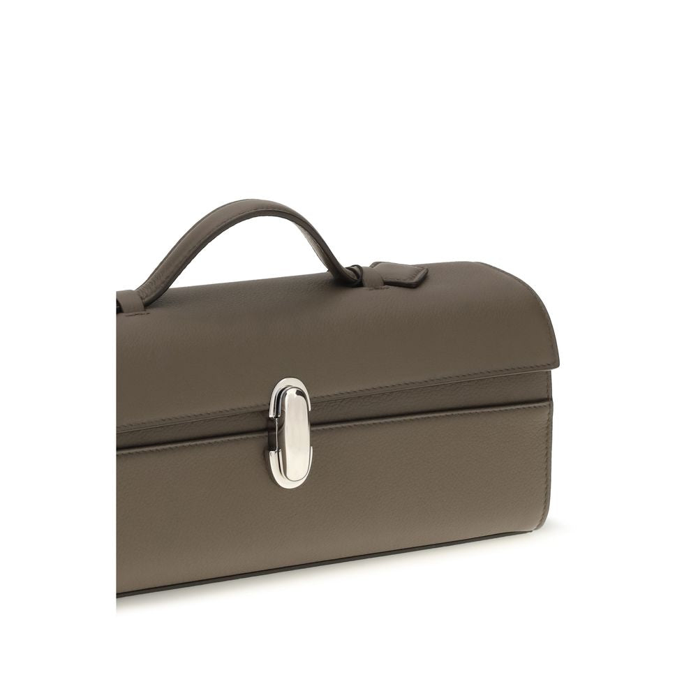 Savette Brown Calf Leather Bos Taurus Shoulder Bag | Regal Royce