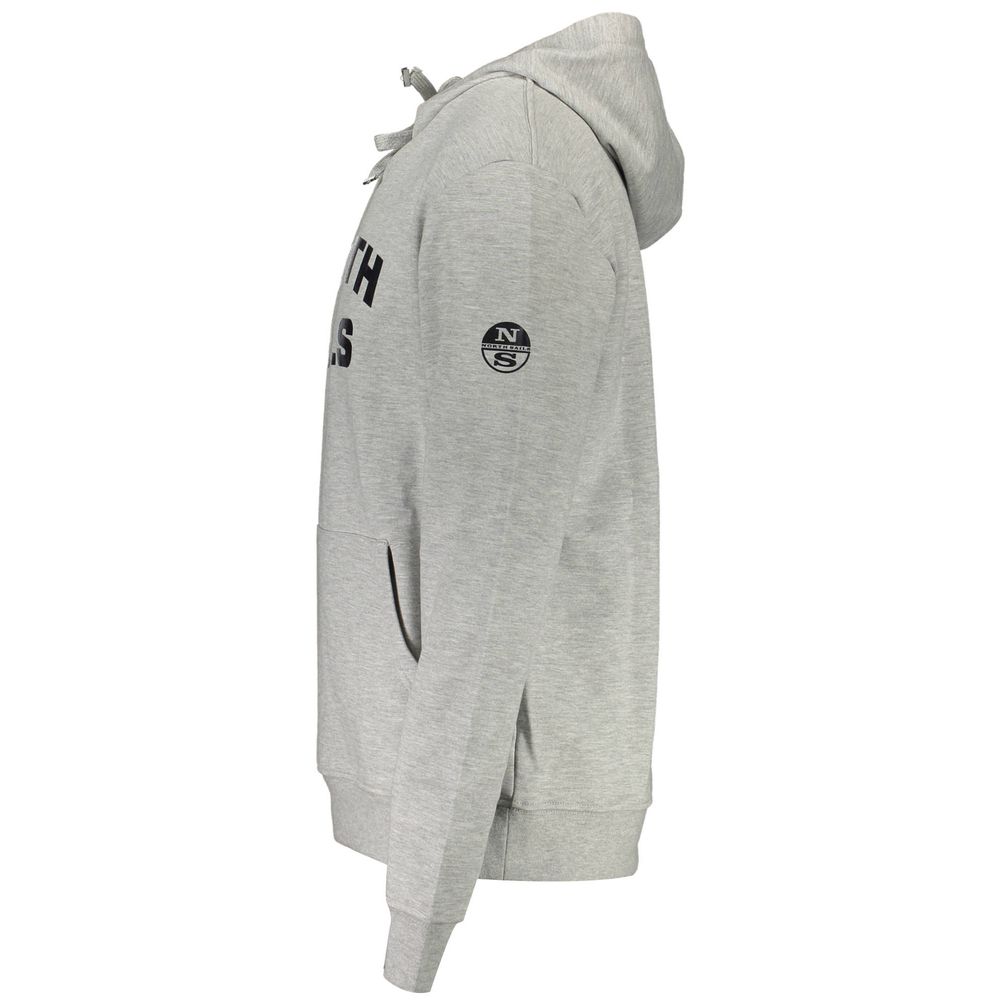 North Sails Grigio Cotton Men Sweatshirt | Regal Royce