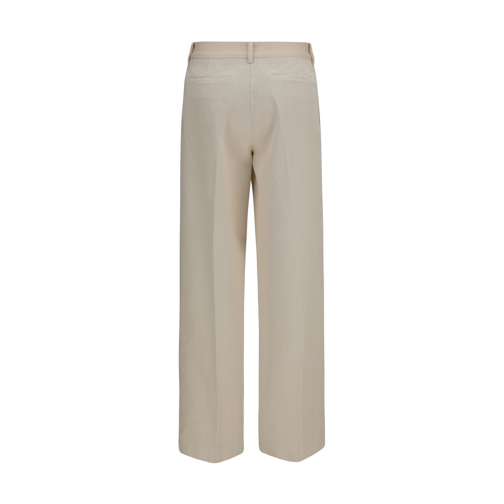 Forte_Forte Beige Cotton Chino Pants | Regal Royce