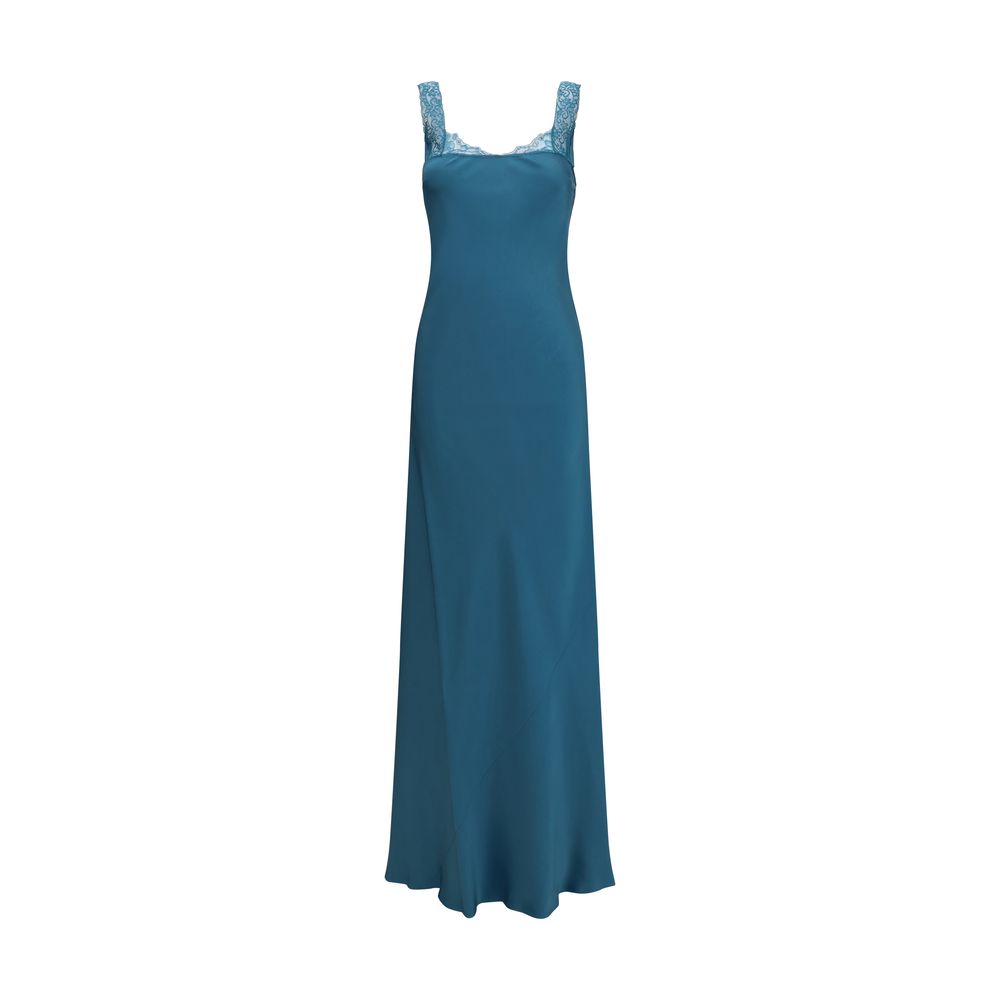 Forte_Forte Blue Acetate Long Dress | Regal Royce