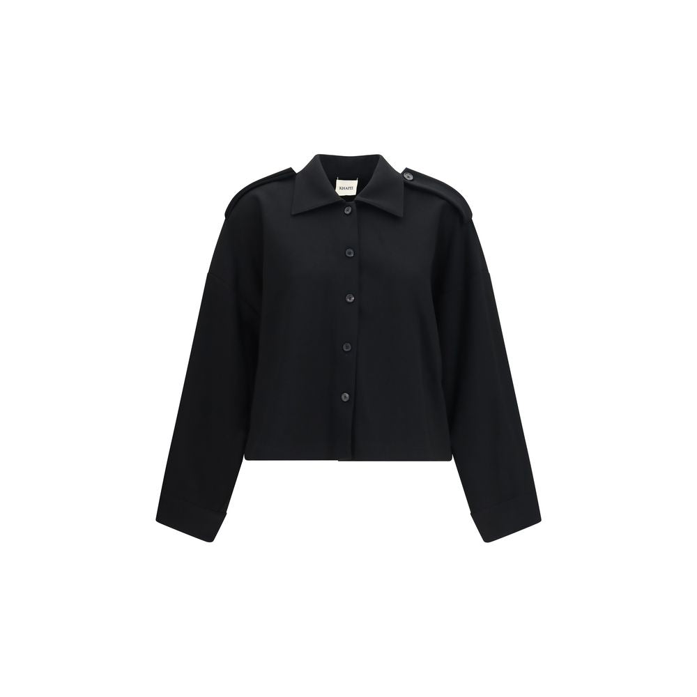 Khaite Black Acetate Shirt | Regal Royce