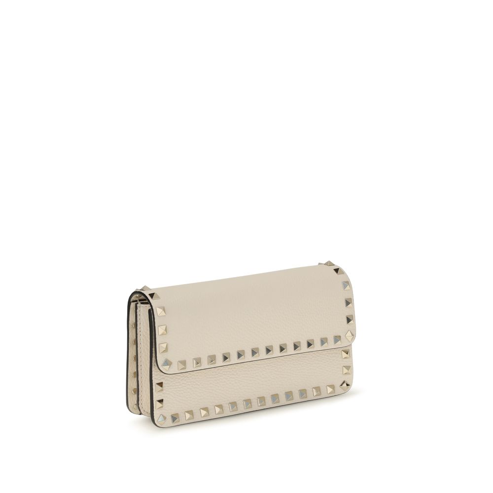 Valentino Garavani Beige Calf Leather Bos Taurus Wallet | Regal Royce