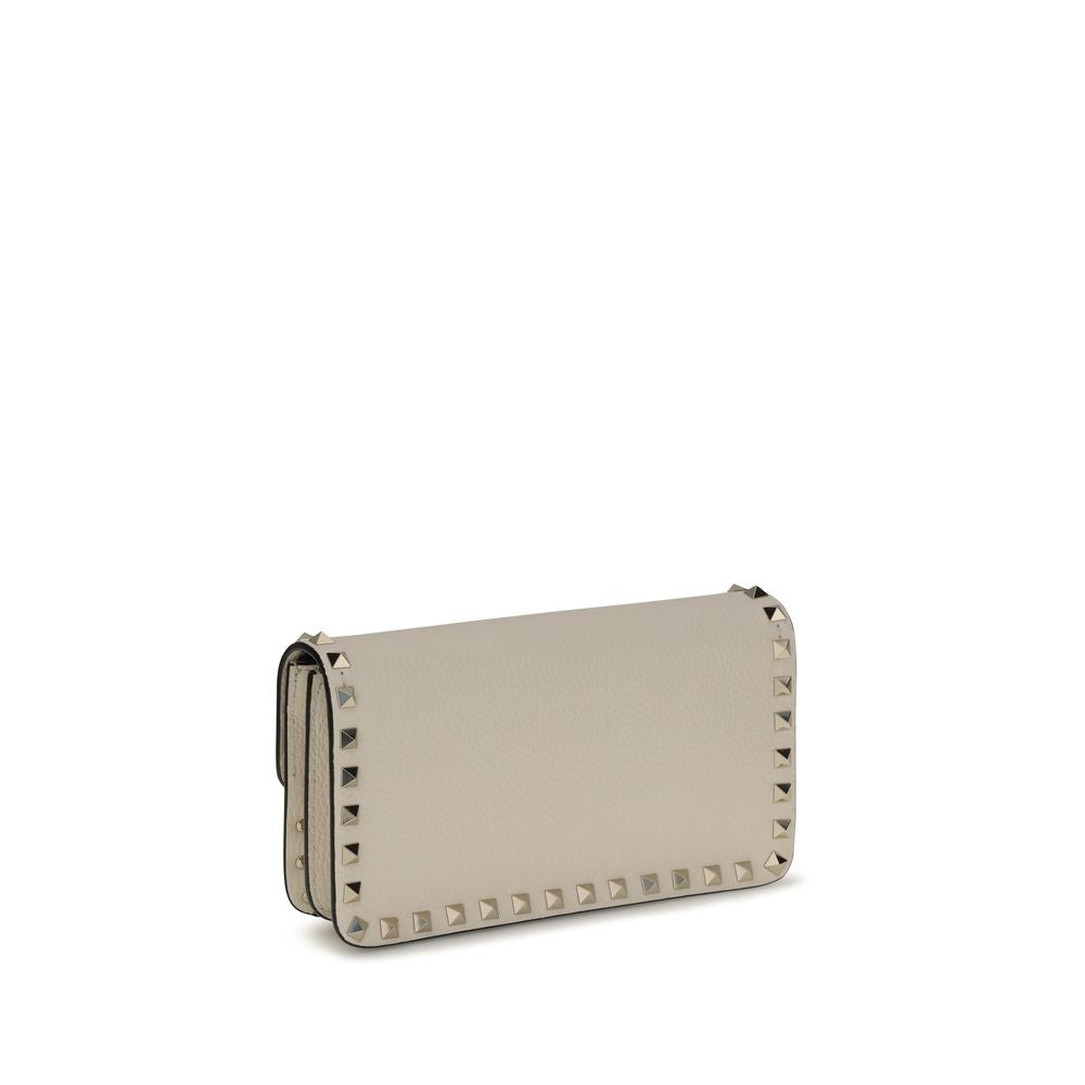 Valentino Garavani Beige Calf Leather Bos Taurus Wallet | Regal Royce