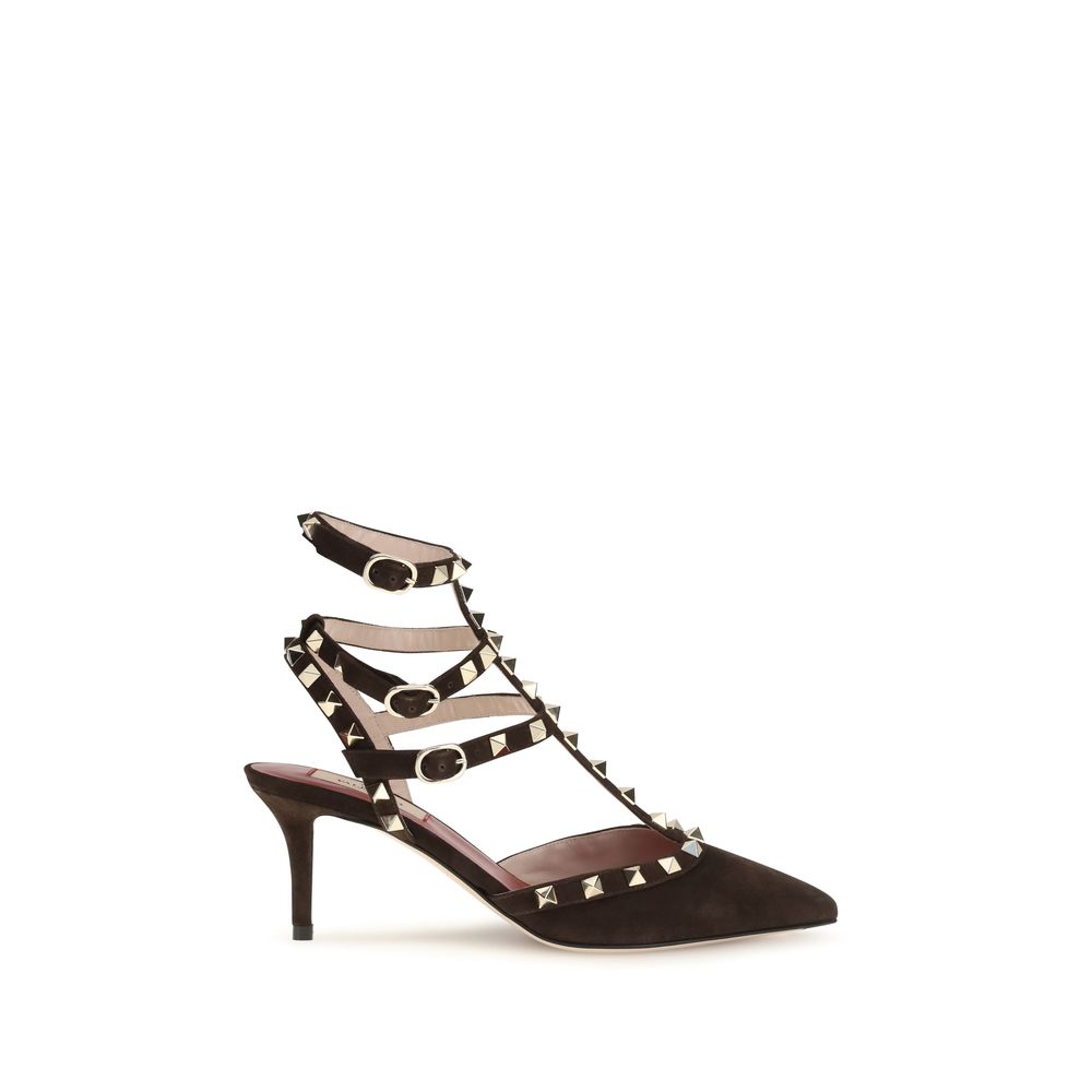 Valentino Garavani Brown Suede Leather High Heel Pumps | Regal Royce