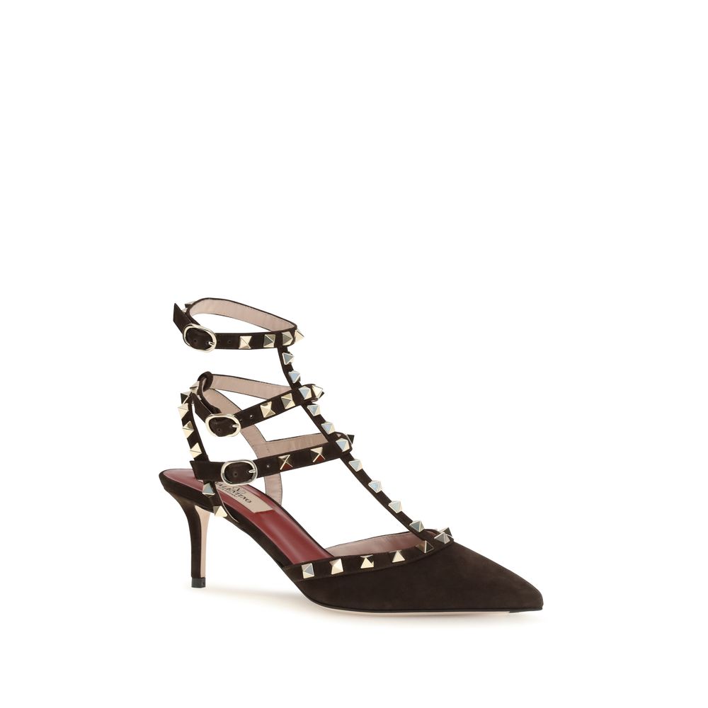 Valentino Garavani Brown Suede Leather High Heel Pumps | Regal Royce