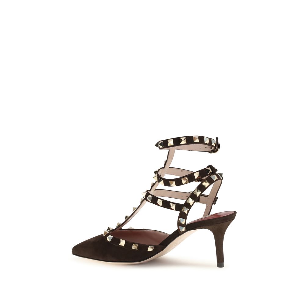 Valentino Garavani Brown Suede Leather High Heel Pumps | Regal Royce