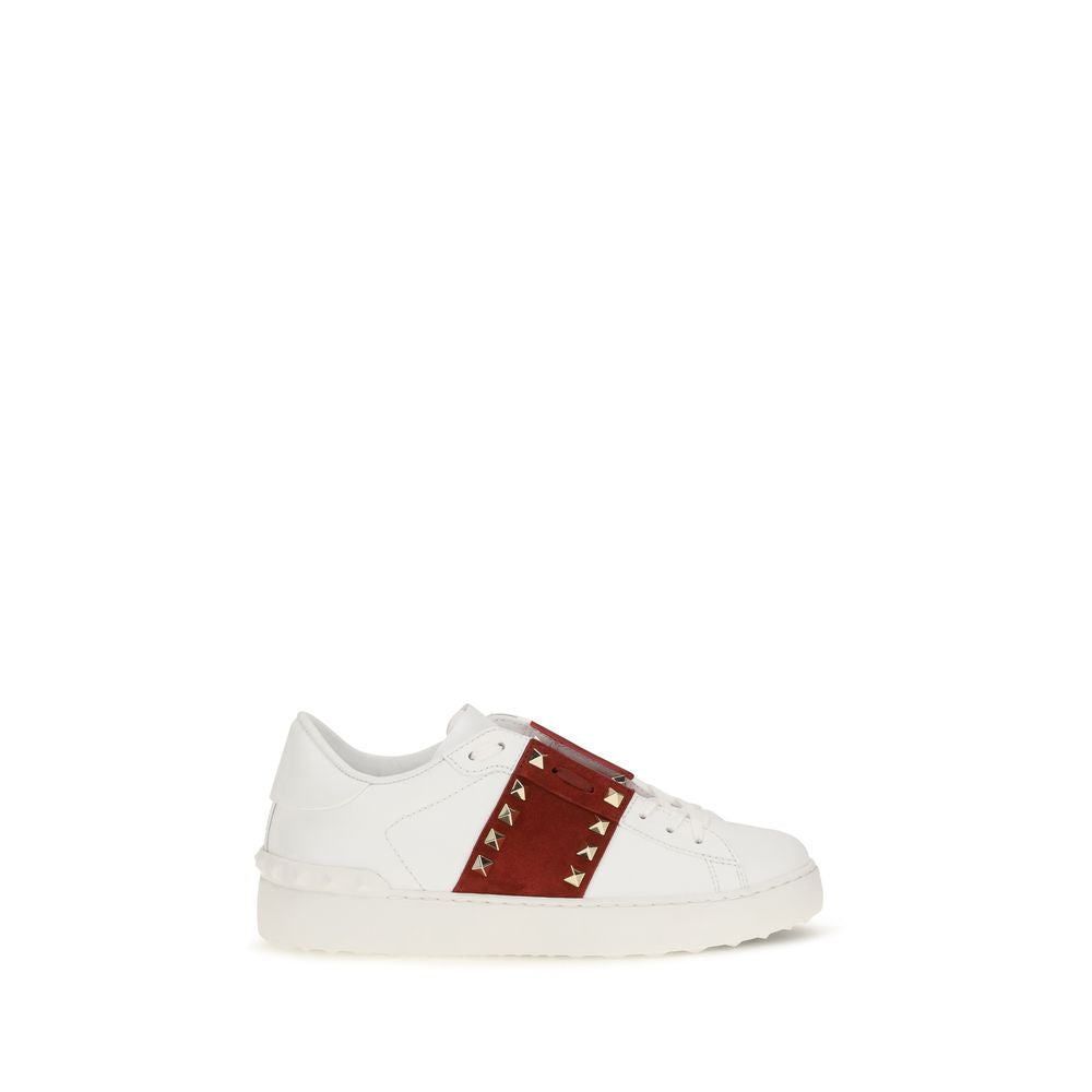 Valentino Garavani White Calf Leather Bos Taurus Low Top Sneakers | Regal Royce