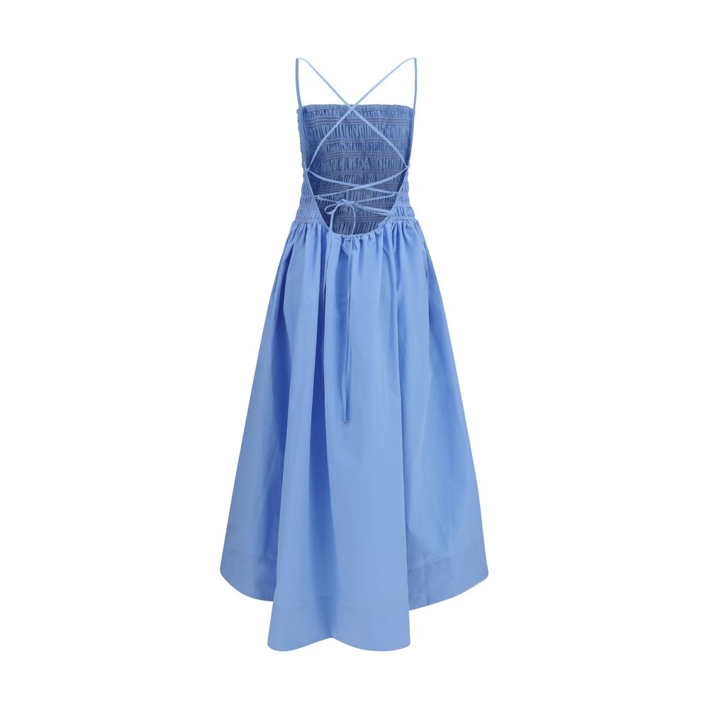 Ganni Blue Cotton Casual Dress | Regal Royce