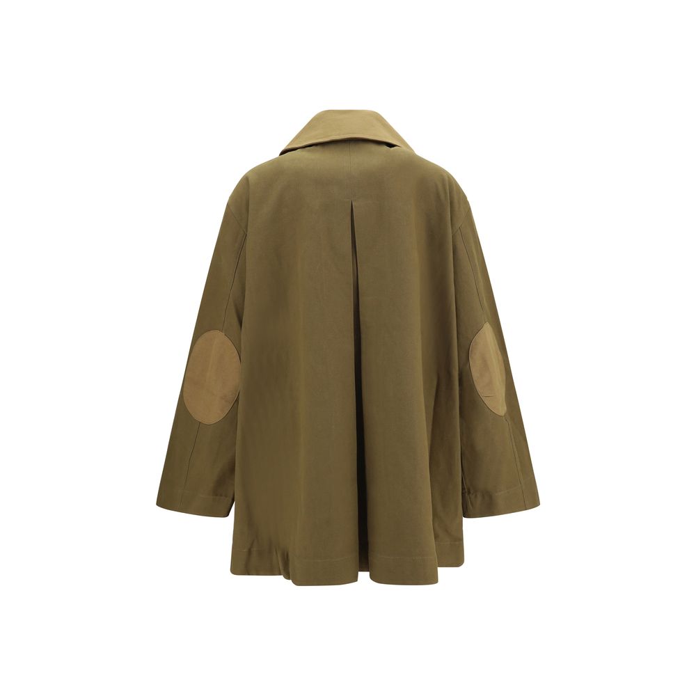 Ganni Bicolor Cotton Full-Length Jacket | Regal Royce