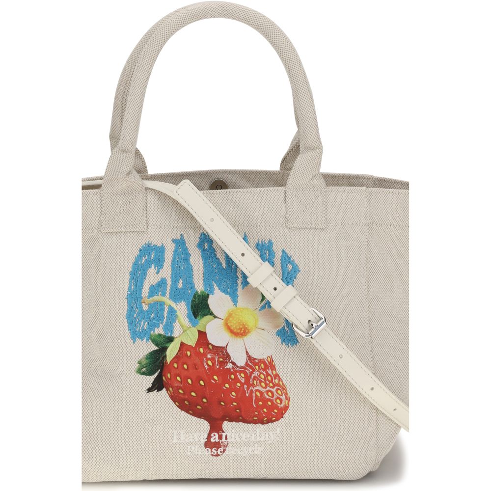 Ganni Beige Polyester Shoulder Bag | Regal Royce
