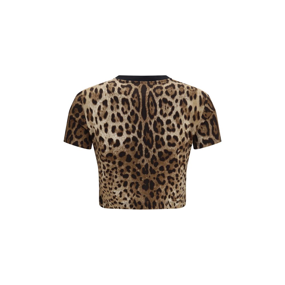 Dolce & Gabbana Beige Cotton T-Shirt | Regal Royce