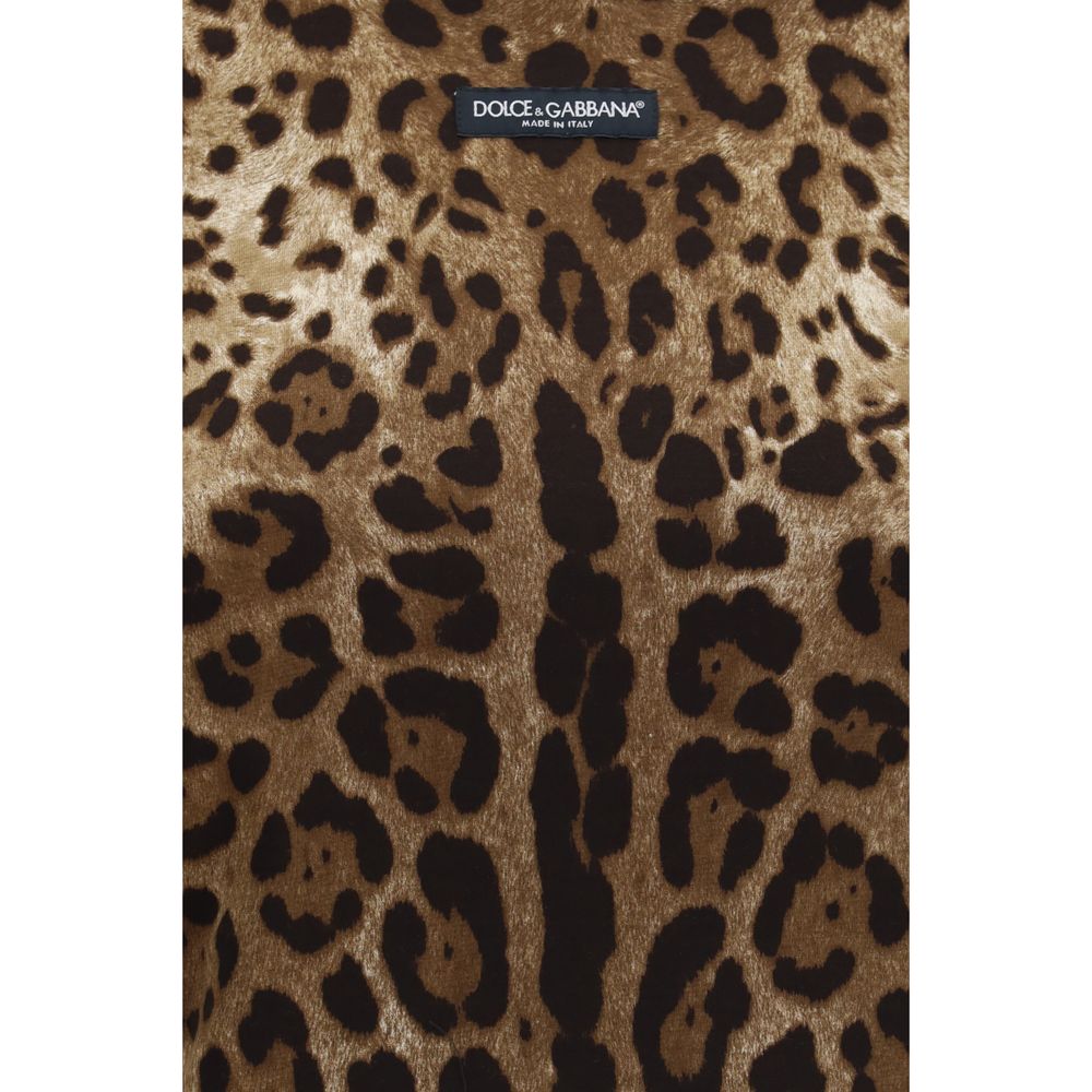 Dolce & Gabbana Beige Cotton T-Shirt | Regal Royce