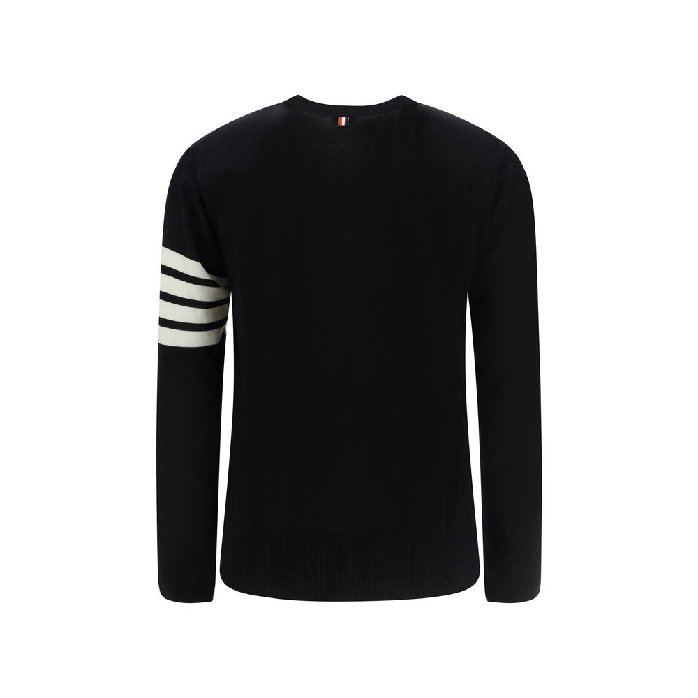 Thom Browne Black Wool Oves Aries Cardigan | Regal Royce