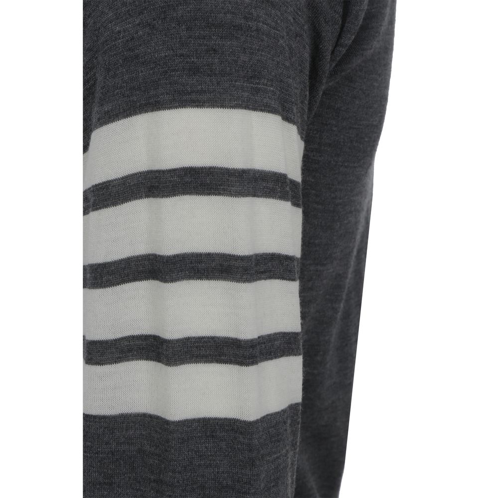 Thom Browne Gray Wool Oves Aries Cardigan | Regal Royce