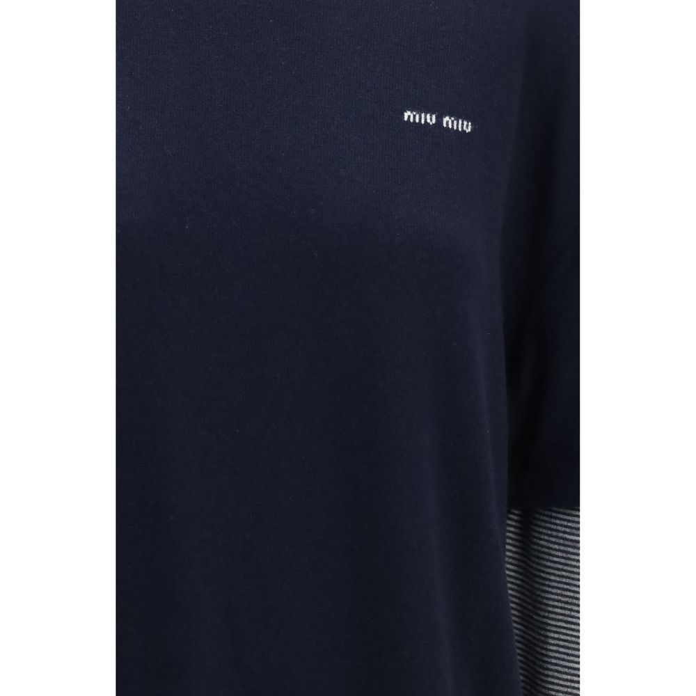 Miu Miu Blue Wool Oves Aries Sweatshirt | Regal Royce