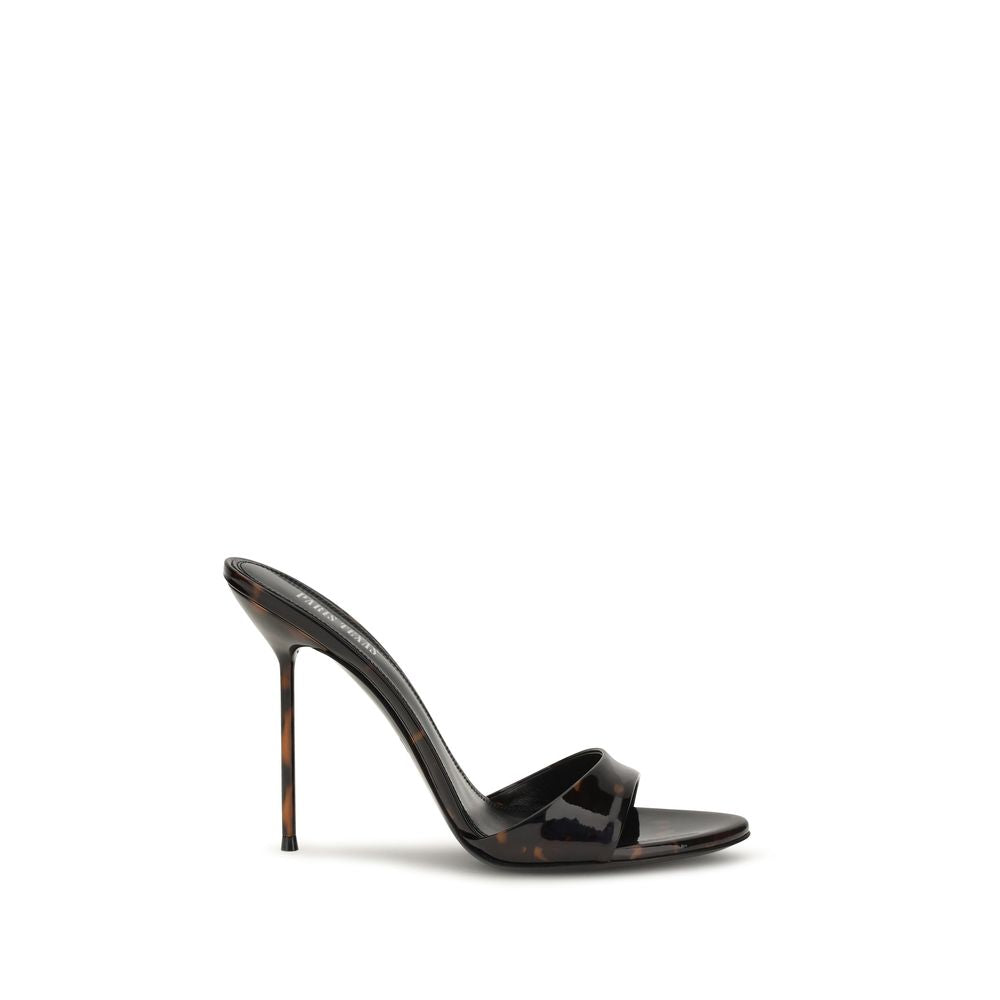Paris Texas Black Calf Leather Bos Taurus Mules | Regal Royce