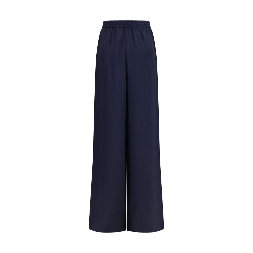 Max Mara Blue Silk Casual Pants | Regal Royce