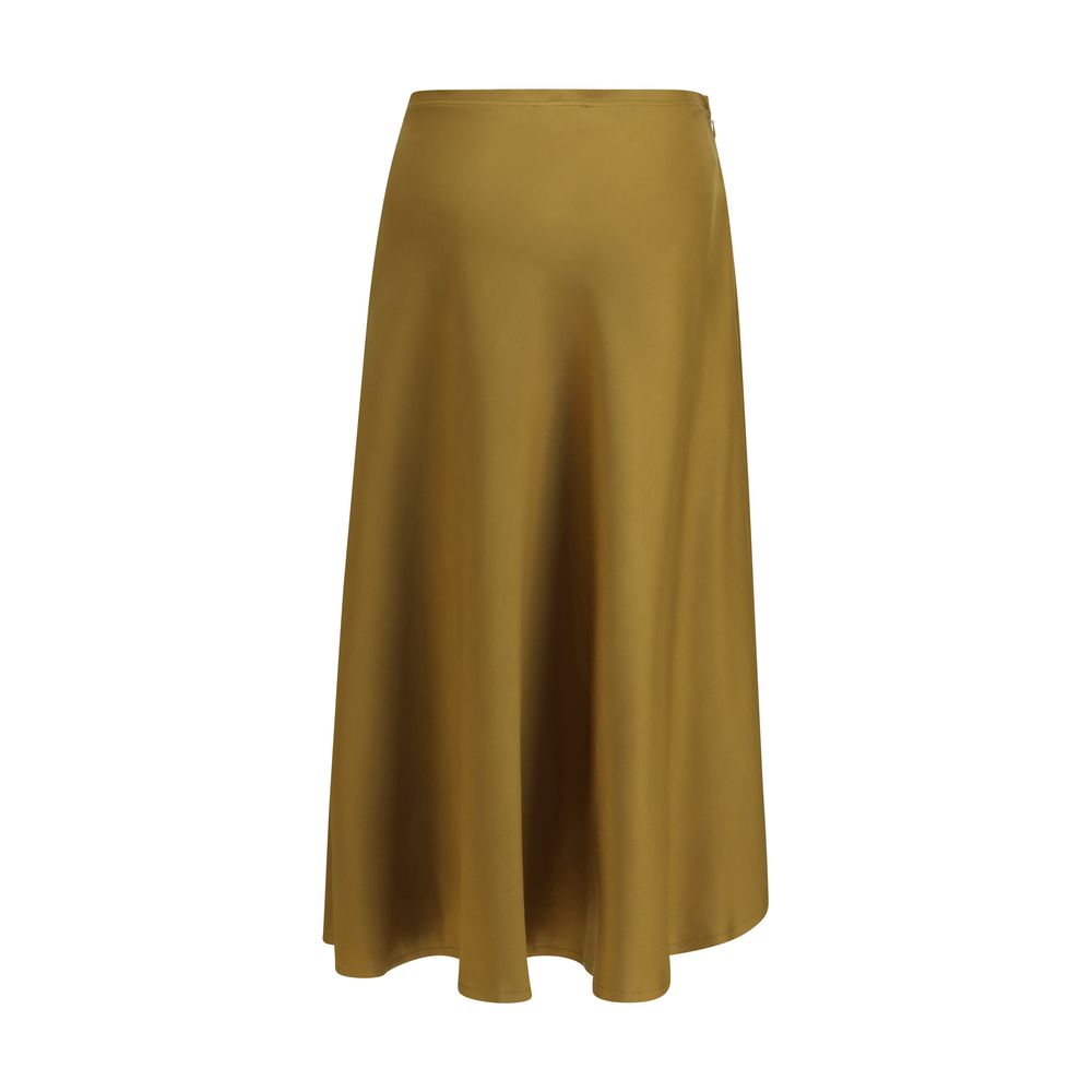 Ganni Bicolor Acetate Midi Skirt | Regal Royce