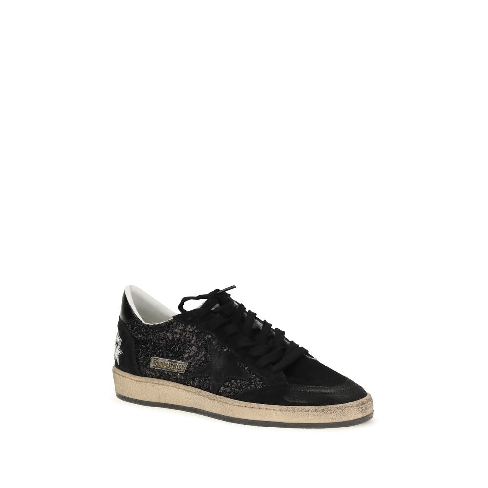 Golden Goose Black Calf Leather Bos Taurus Low Top Sneakers | Regal Royce