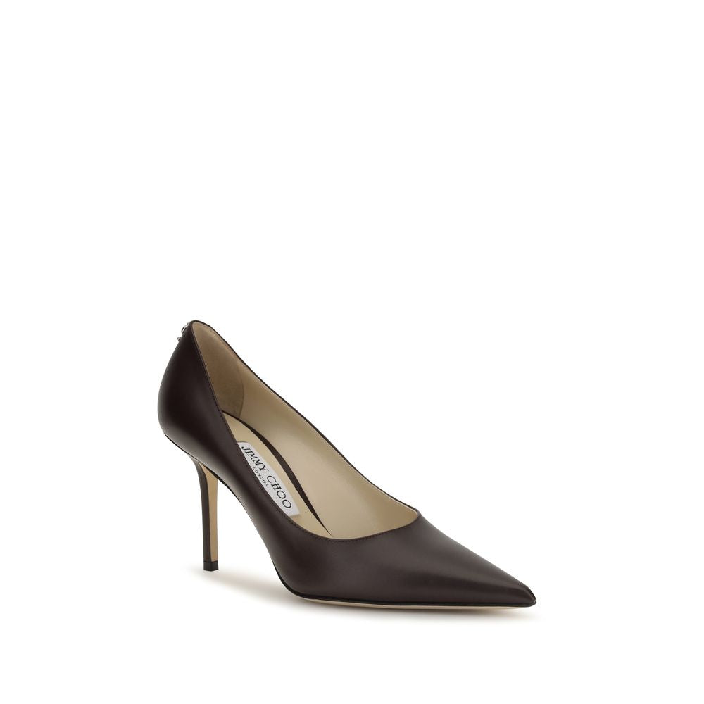 Jimmy Choo Brown Calf Leather Bos Taurus High Heel Pumps | Regal Royce