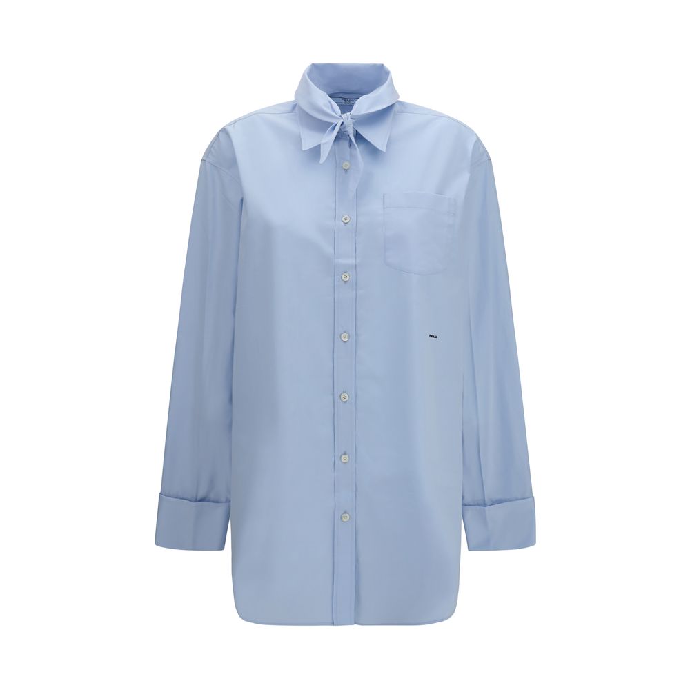 Prada Blue Cotton Shirt | Regal Royce