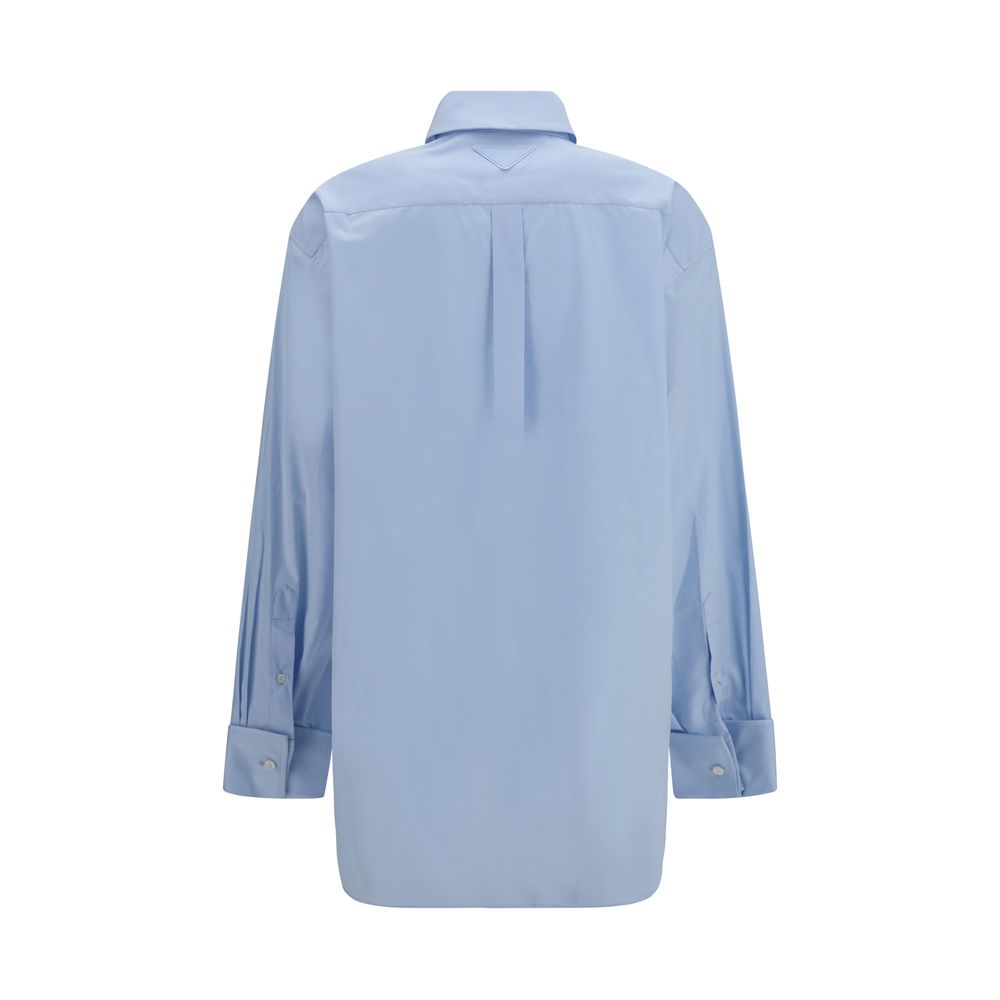 Prada Blue Cotton Shirt | Regal Royce