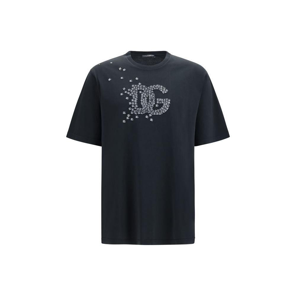 Dolce & Gabbana Black Cotton T-Shirt | Regal Royce