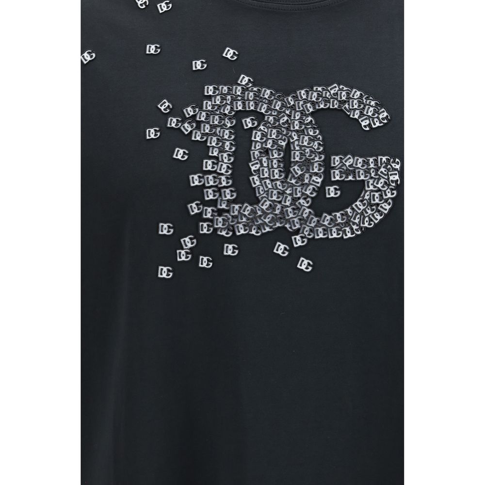 Dolce & Gabbana Black Cotton T-Shirt | Regal Royce