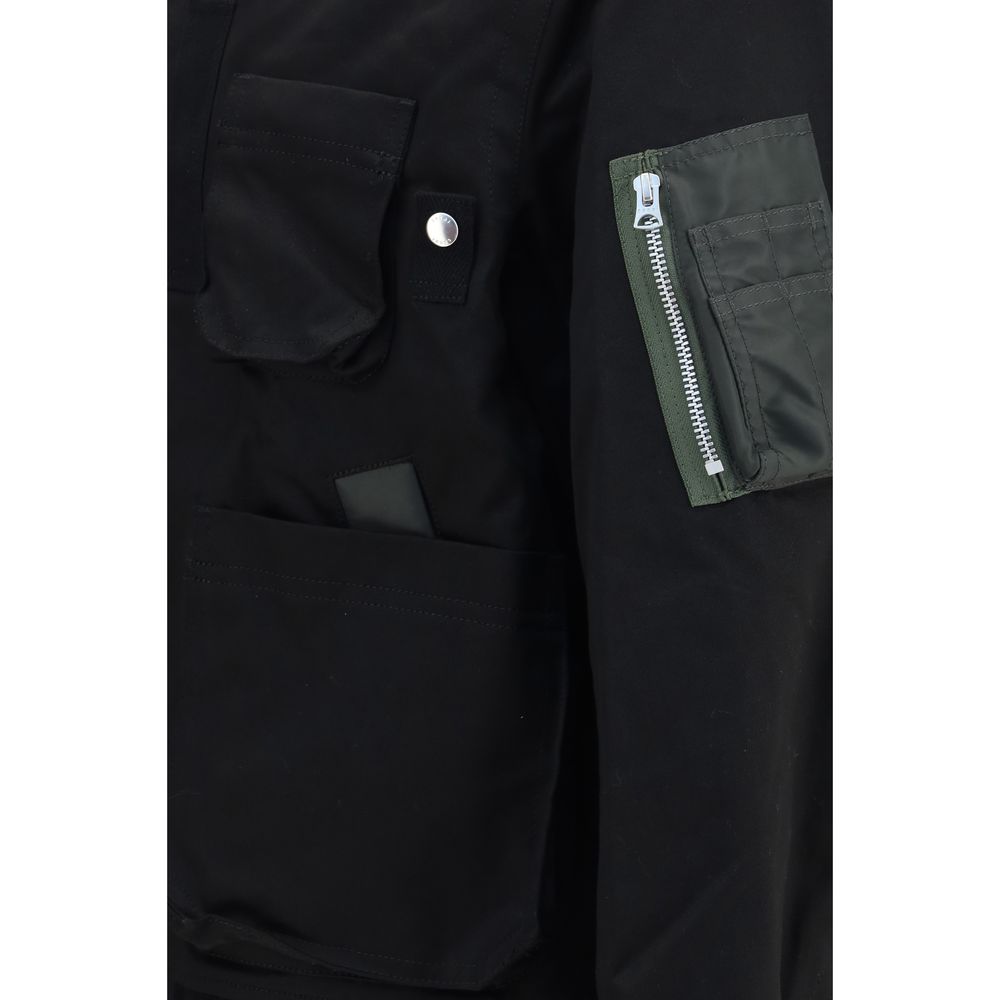 Sacai Black Cotton Bomber | Regal Royce