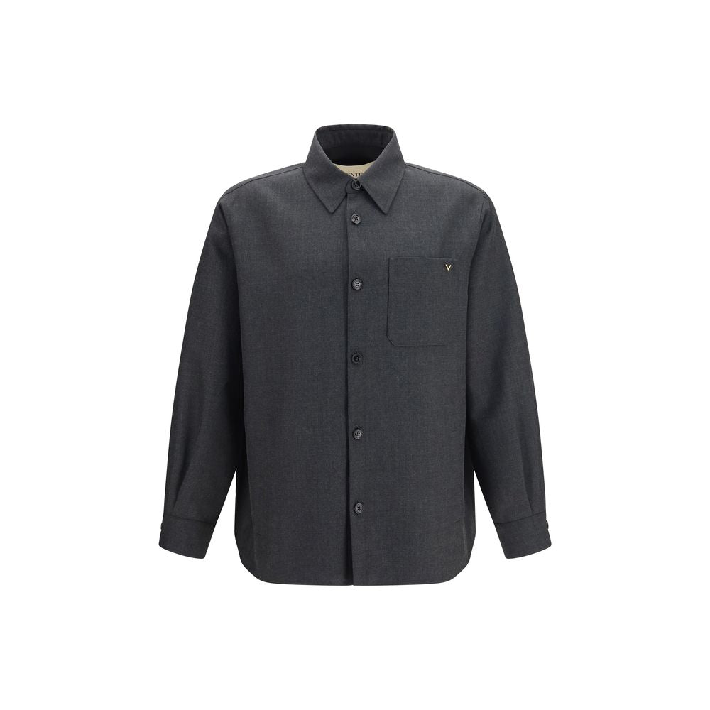 Valentino Garavani Gray Polyester Full-Length Jacket | Regal Royce