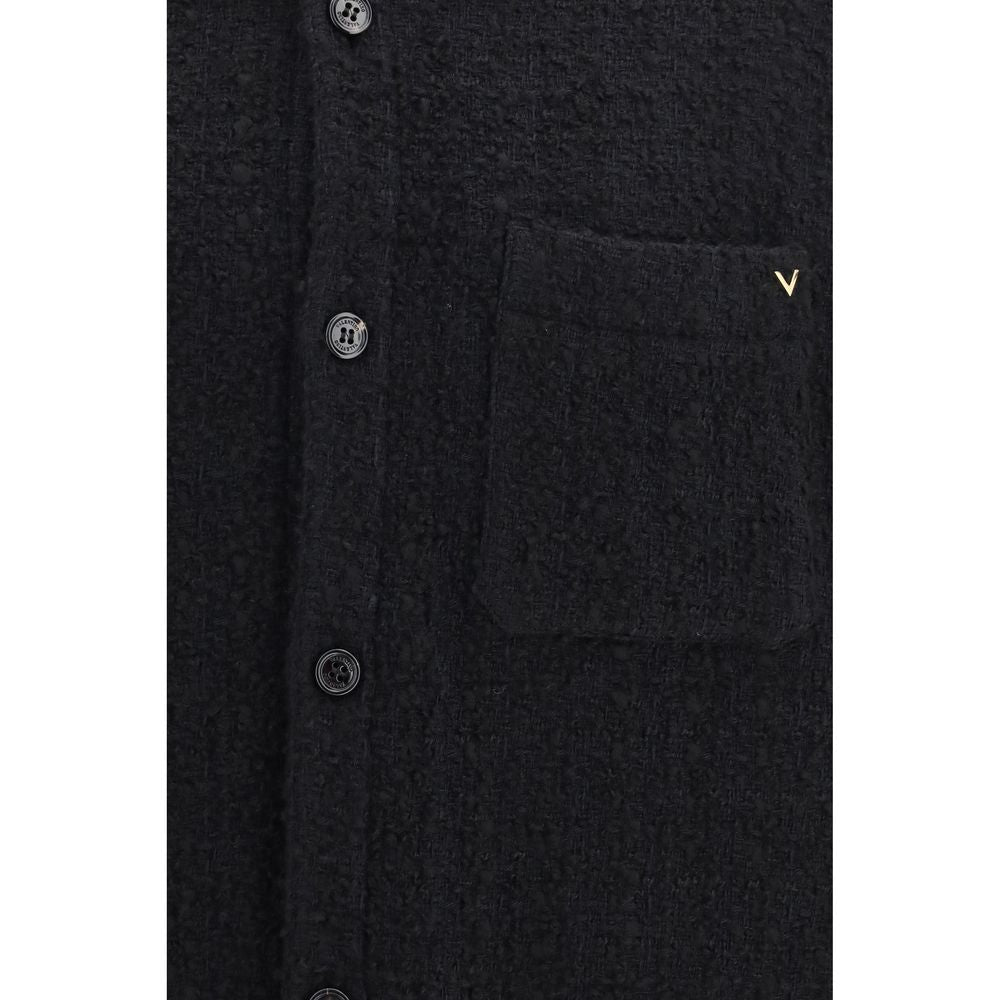 Valentino Garavani Black Cotton Full-Length Jacket | Regal Royce