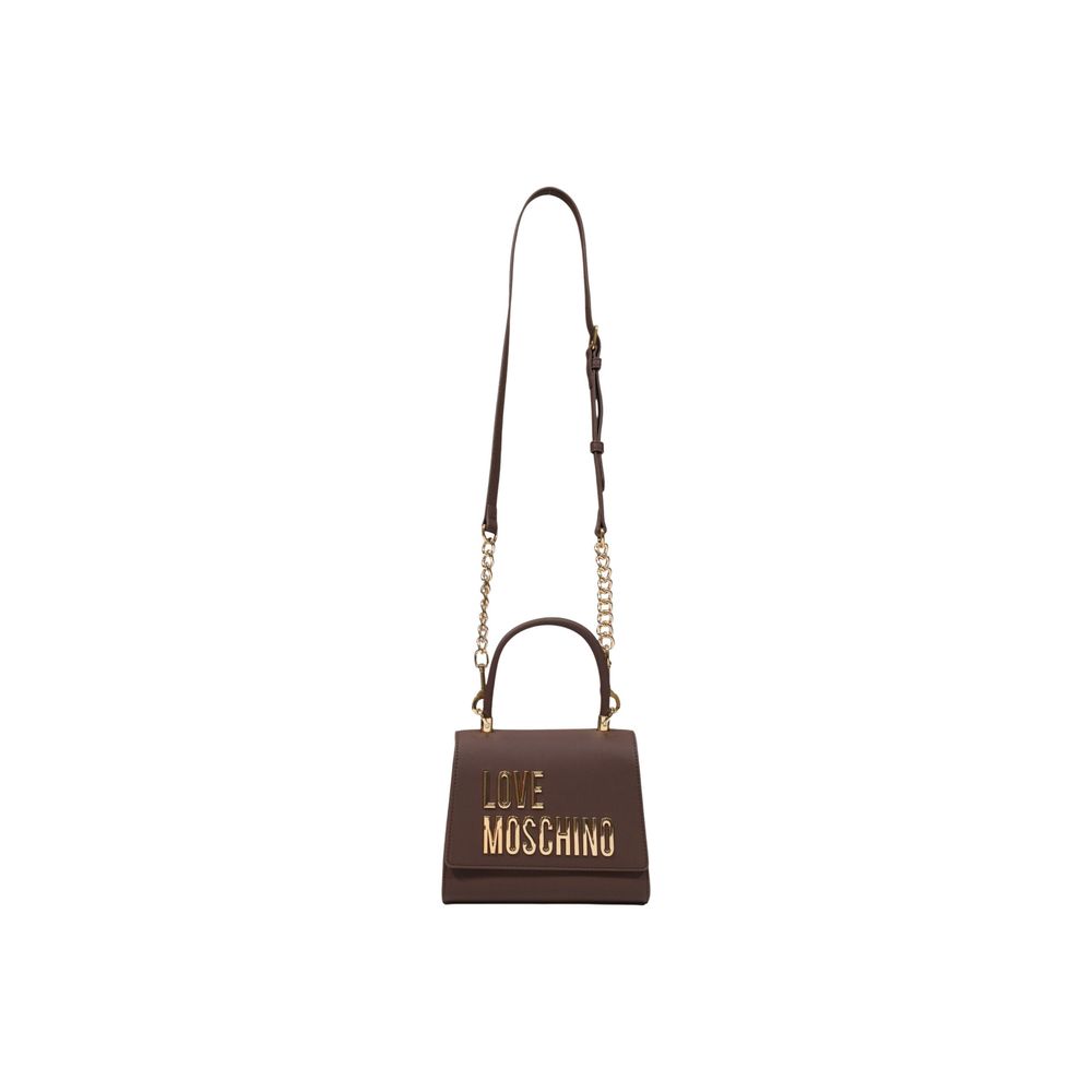 Love Moschino Brown Polyethylene Handbag | Regal Royce