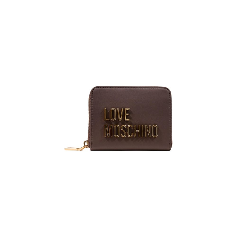 Love Moschino Brown Polyethylene Wallet | Regal Royce