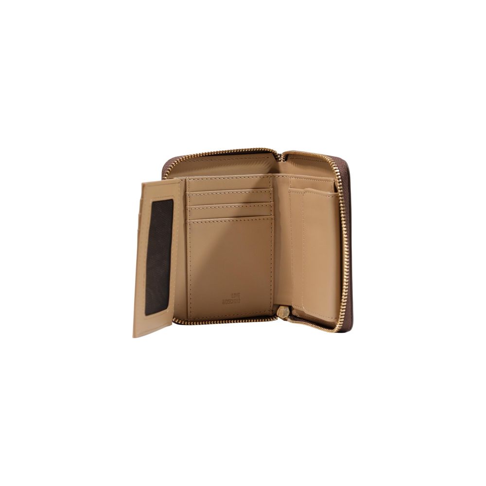 Love Moschino Brown Polyethylene Wallet | Regal Royce