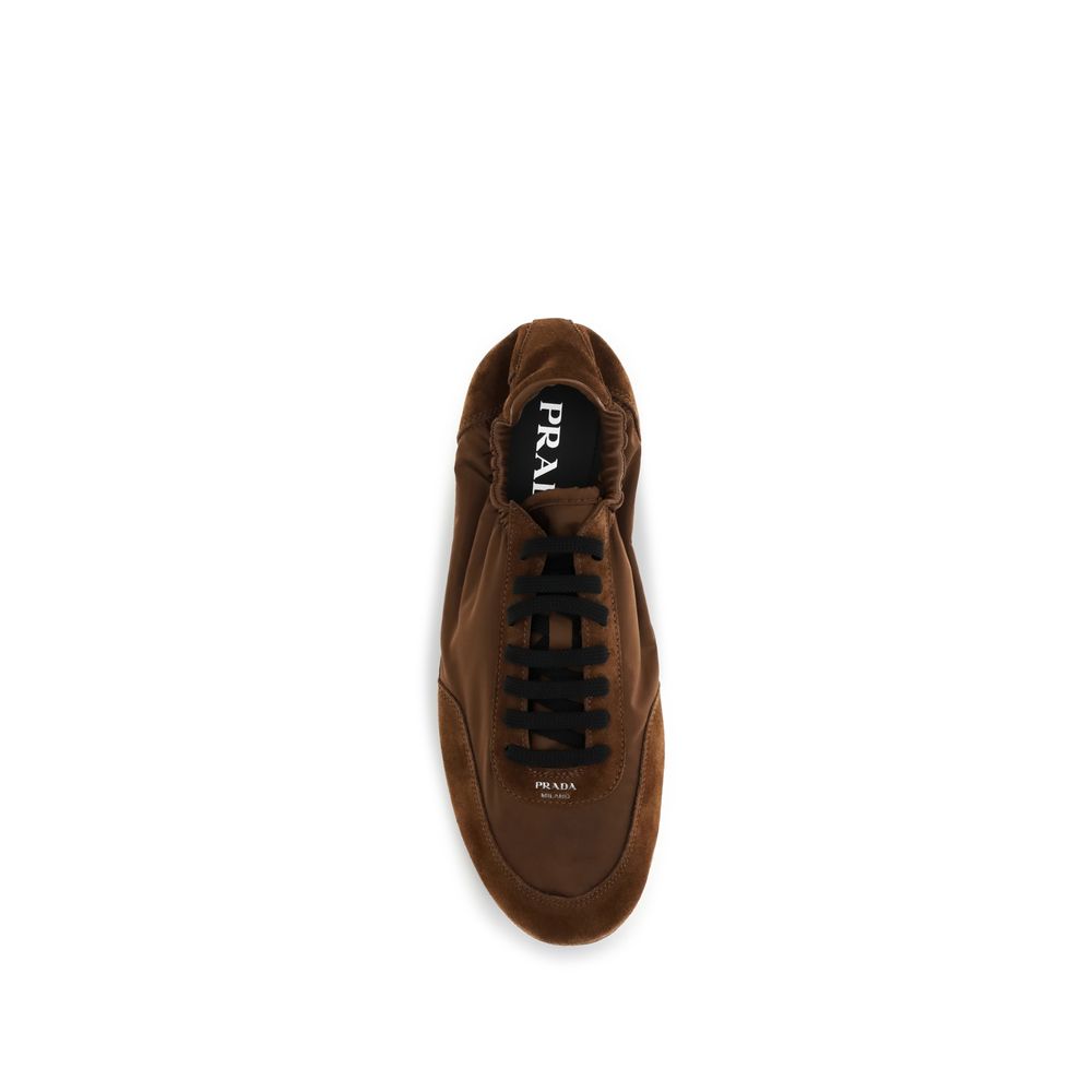Prada Brown Rubber Athletic Sneakers | Regal Royce