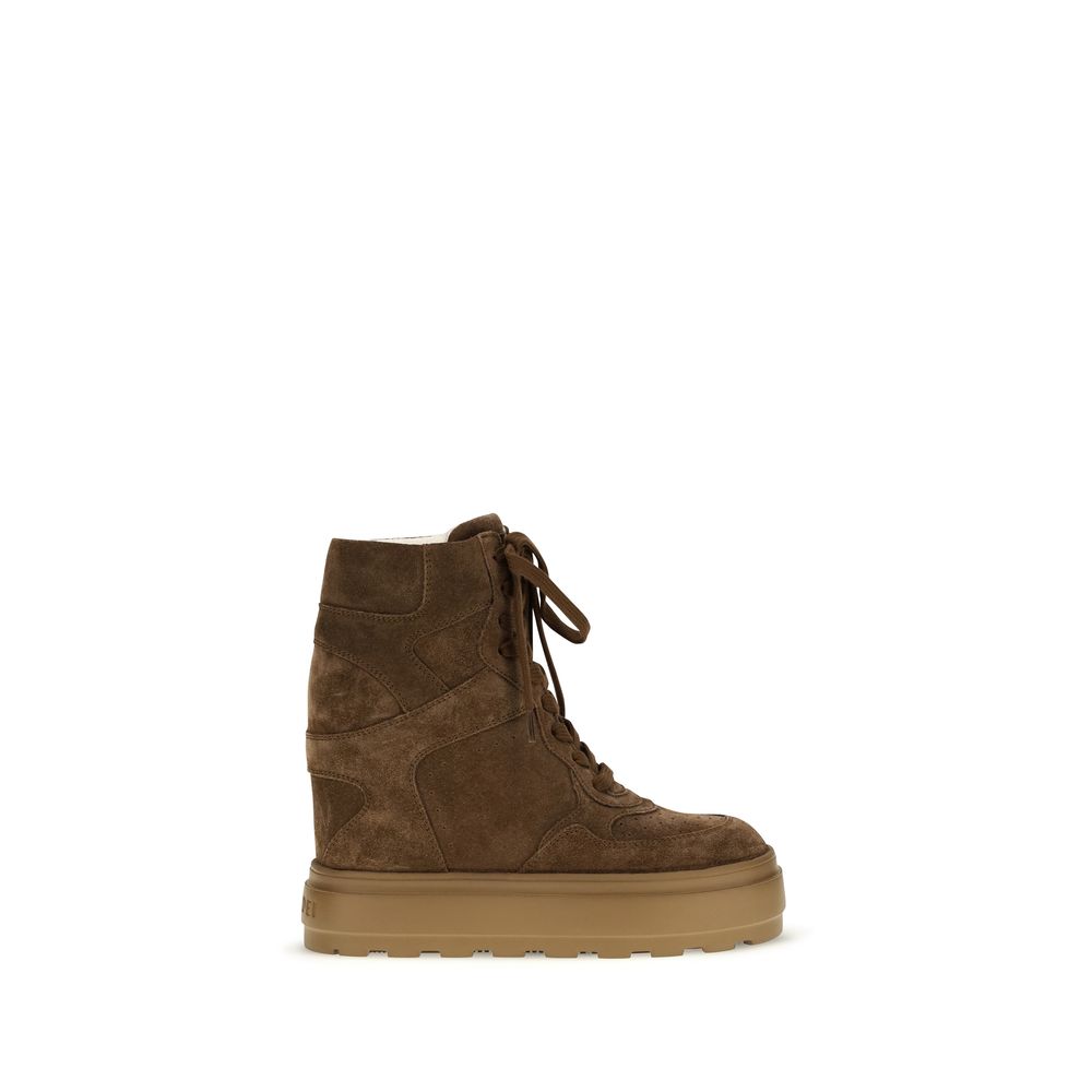 Casadei Brown Rubber Chunky Sneakers | Regal Royce