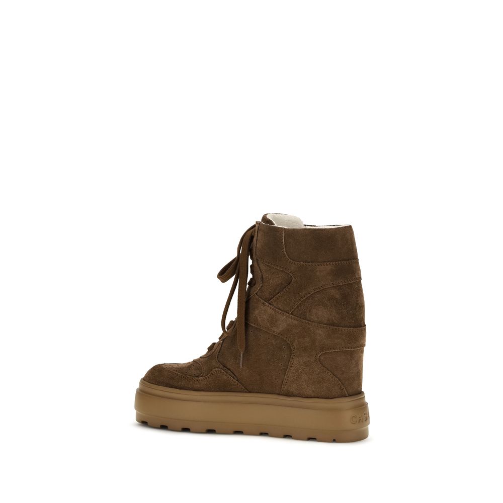 Casadei Brown Rubber Chunky Sneakers | Regal Royce