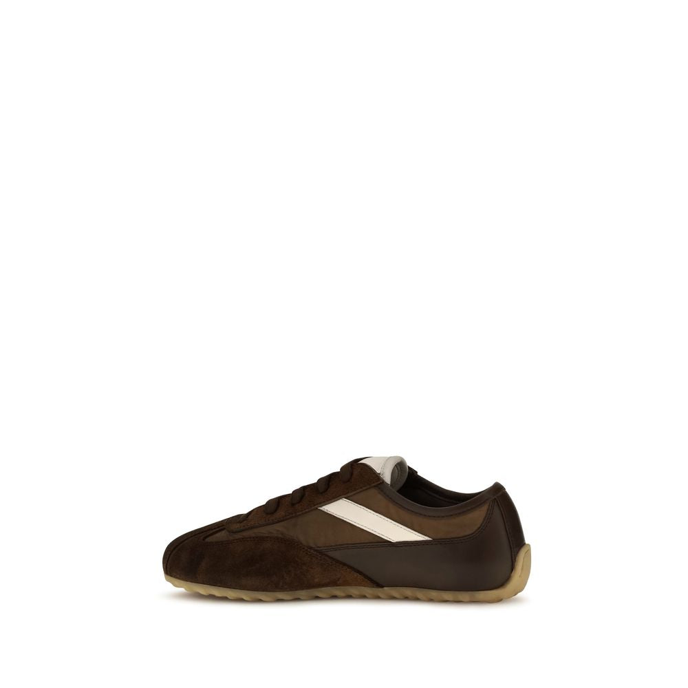 Alexander McQueen Brown Suede Leather Athletic Sneakers | Regal Royce