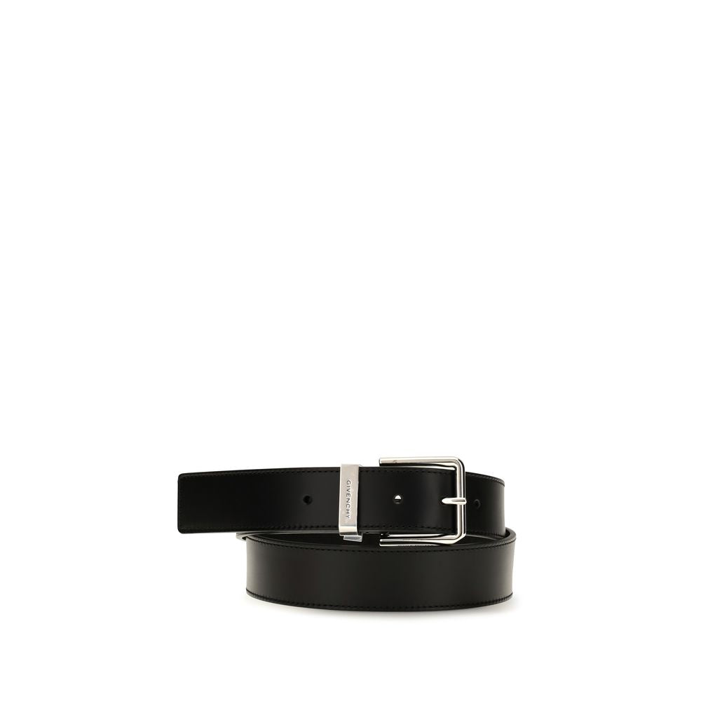 Givenchy Black Calf Leather Bos Taurus Regular Belt | Regal Royce