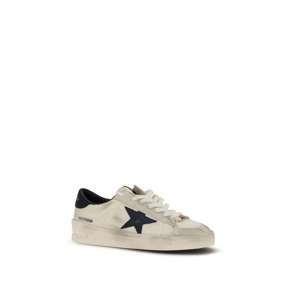 Golden Goose Beige Calf Leather Bos Taurus Athletic Sneakers | Regal Royce