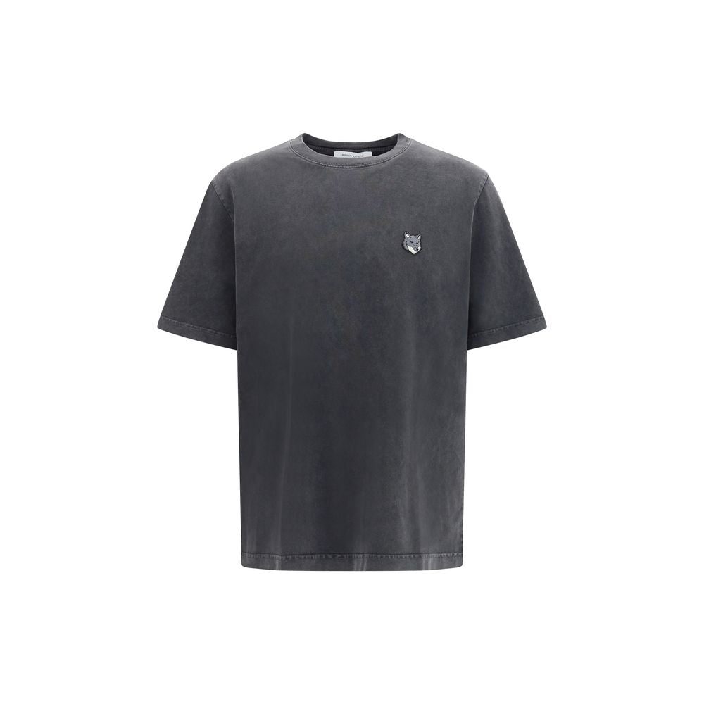 Maison Kitsuné Gray Cotton T-Shirt | Regal Royce
