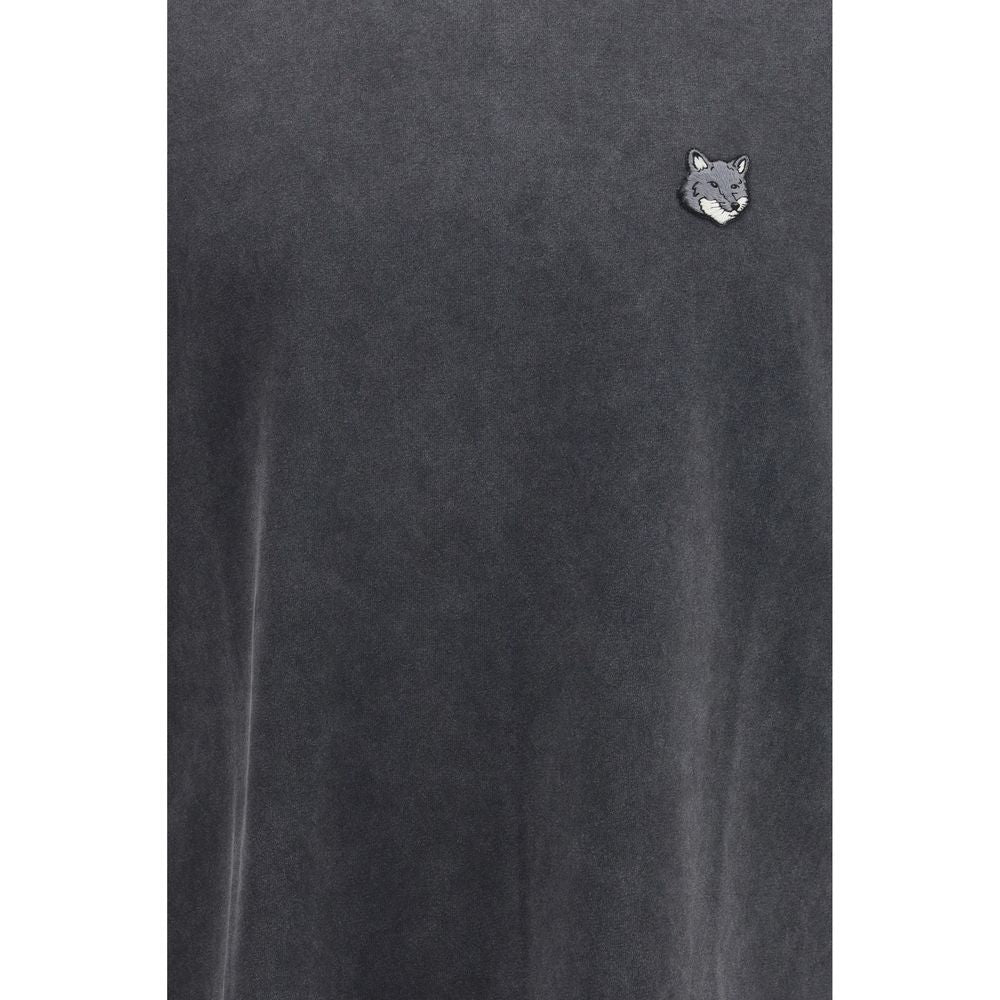 Maison Kitsuné Gray Cotton T-Shirt | Regal Royce