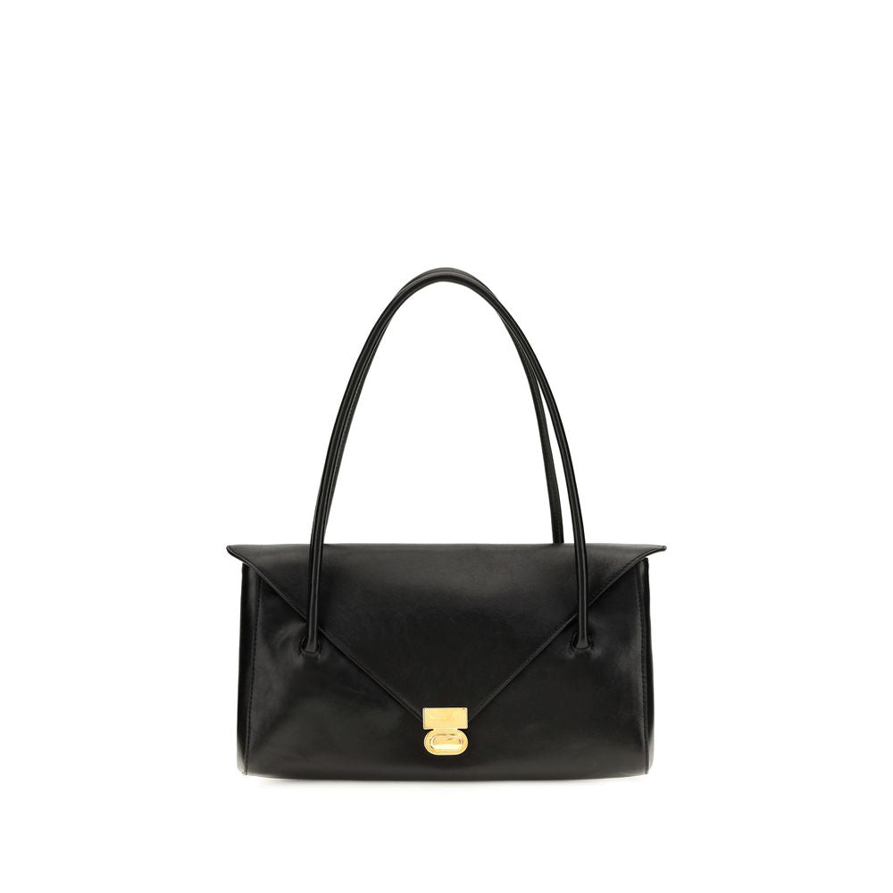 Marni Black Calf Leather Bos Taurus Shoulder Bag | Regal Royce